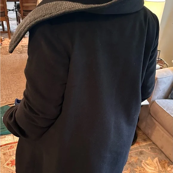 RACHEL Rachel Roy Black Pea Coat - Picture 4 of 12